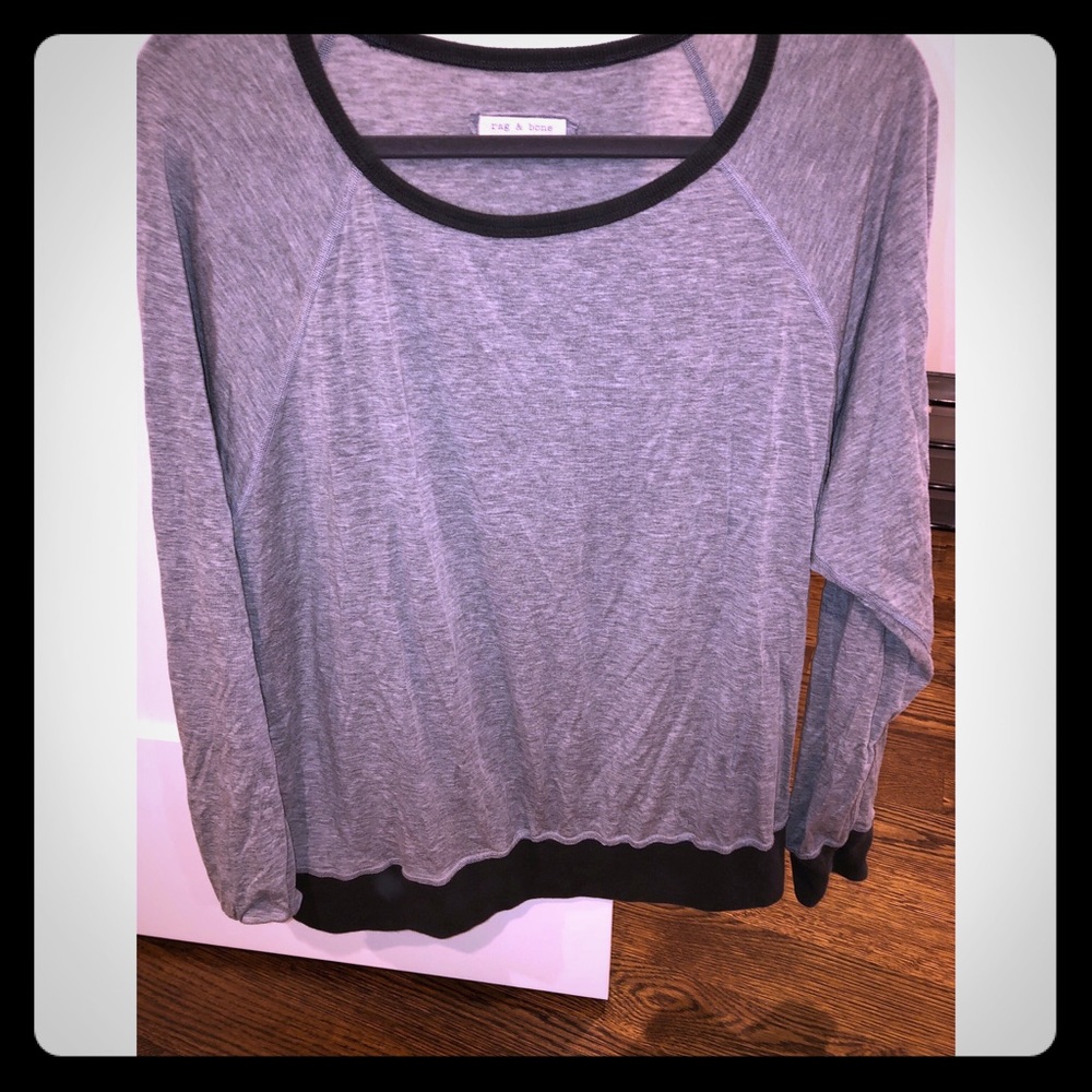 Dark and light gray sweater